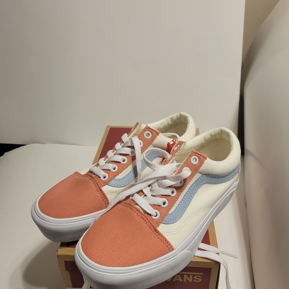 Vans Old Skool Pastel Twill Platform Women Shoes - Picture 8 of 16